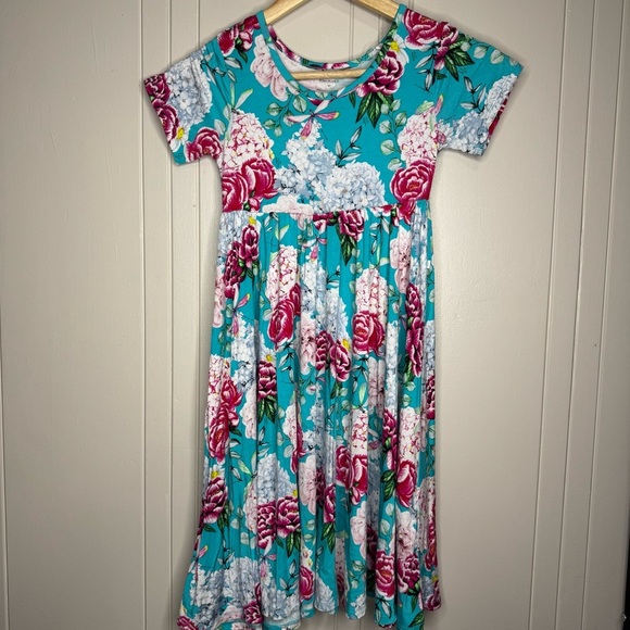 Posh Peanut Pink and Blue Casual Sundress - Picture 2 of 11